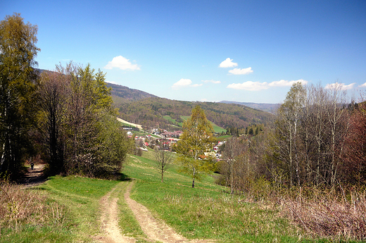 Beskid lski. Droga na Soszw.