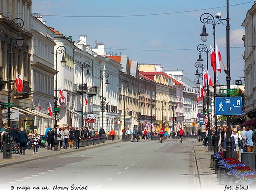 Warszawa. 3 maja na ul. Nowy wiat