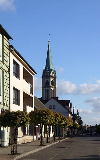 Wilamowice. Fragment miasteczka.