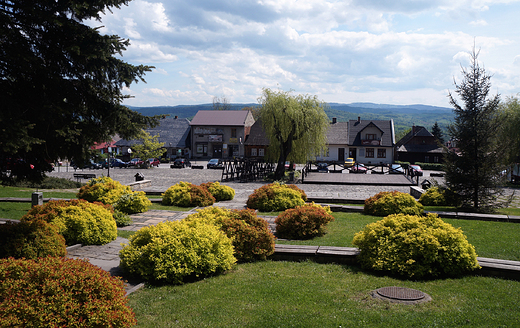 Lanckorona. Widok z rynku.