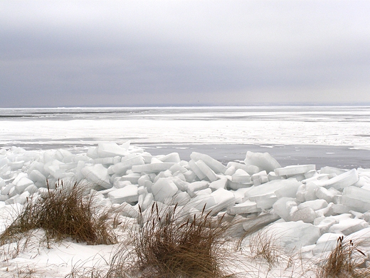 Kunica- zimowe spojrzenie na zatok.