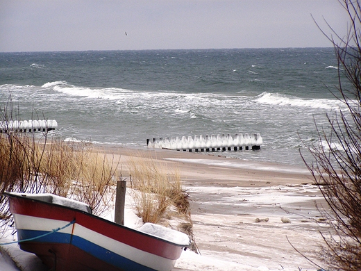 Kunica- zimowe spojrzenie na morze.