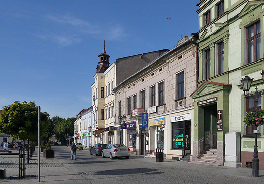 Rynek w Owicimiu na wiosn.