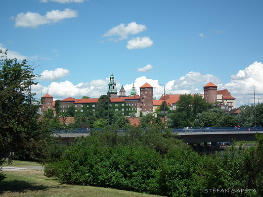 Wawel na mocie Grunwaldzkim