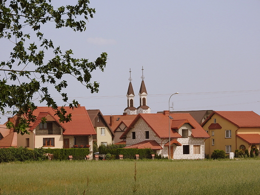 Kolno, z widokiem na koci parafialny pw. Chrystusa Krla Wszechwiata