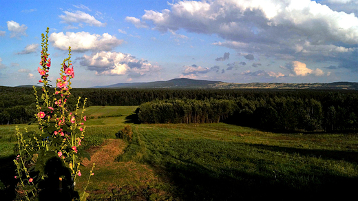 Widok na ysogry ze wsi Klonw