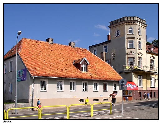 Ustka - fragment typowej zabudowy regionalnej