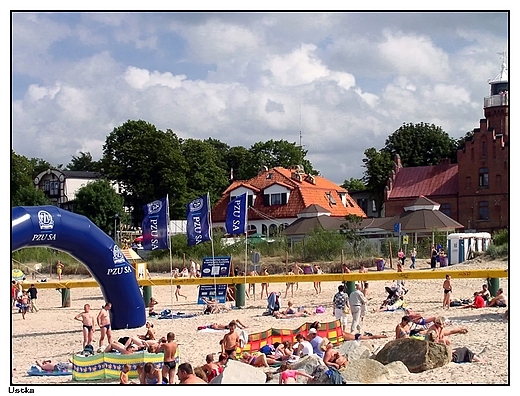 Ustka - fragment play z widokiem na stare wille