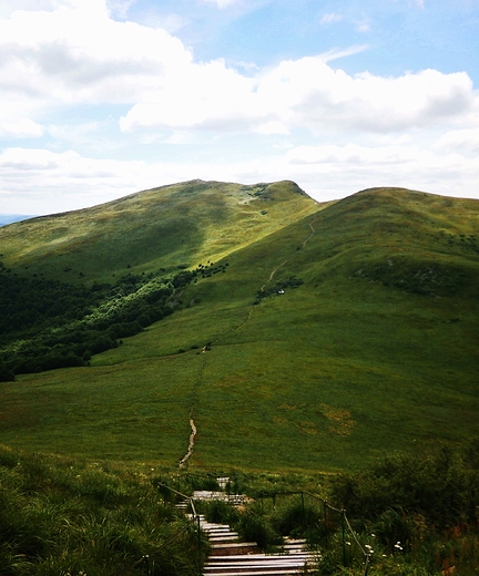 Przecz Goprowska i Tarnica - widok z Krzemienia