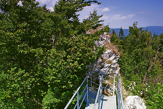 Platforma prowadzca na szczyt Orlicy.