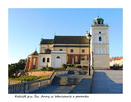 Warszawa. Koci p.w. w. Anny o poranku