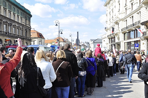 kolejka pod Paacem Prezydenckim