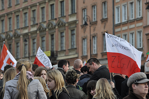 Na Krakowskim Przedmieciu. aoba narodowa w Warszawie