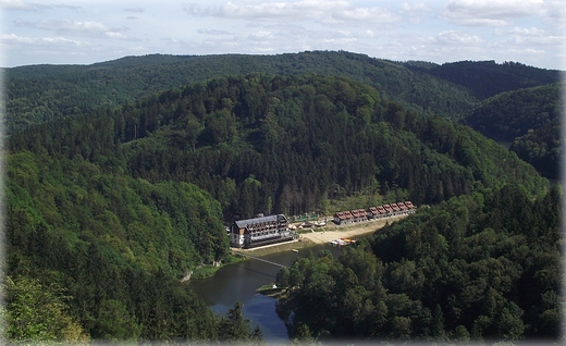 Widoki z wiey zamku Grodno- hotel i restauracja Maria Antonina