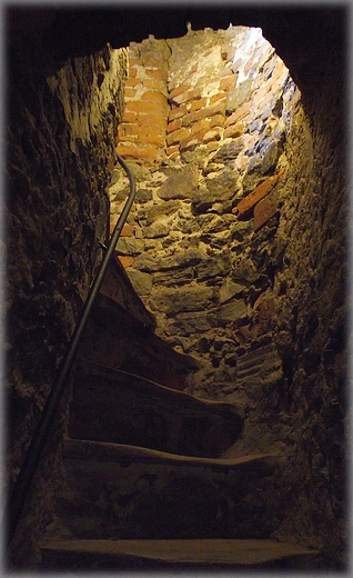 Schody w wiey zamku Grodno