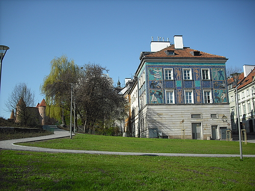 Warszawa. Fragment Starego i Nowego Miasta.