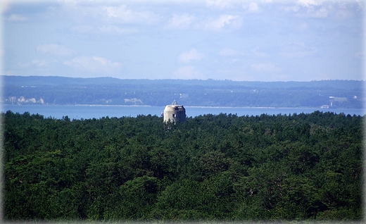 Widoki ze starej radiolatarni na Grze Szwedw w Helu