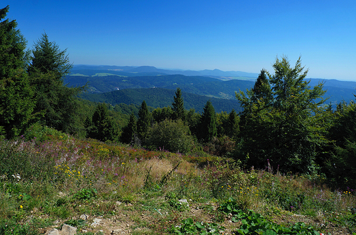 Panorama gr z Jaworzyny Krynickiej.