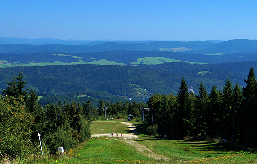 Panorama Beskidu Sdeckiego z Jaworzyny Krynickiej.