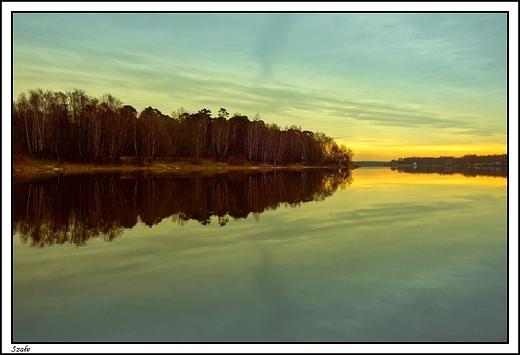 Szae - wiosenny poranek nad zalewem