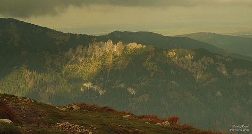 Widok z Trzydniowiaskiego Wierchu.