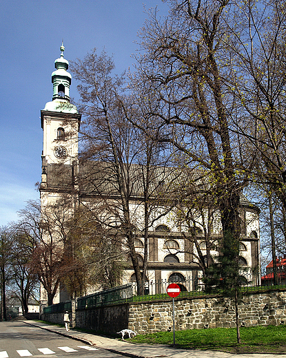 Cieszyn. Pnobarokowy Koci Ewangelicki z XVIII wieku.