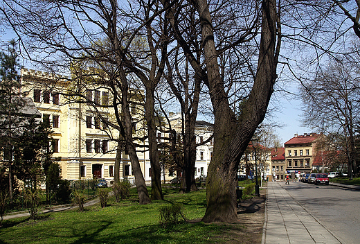 Cieszyn. Plac Kocielny przed Kocioem Ewangelickim z XVIII w.