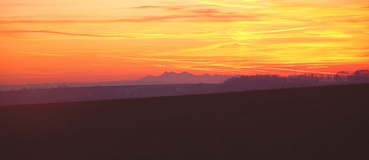 Tatry widziane z Szufnarowej