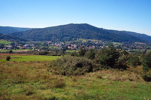 Beskid Niski. Widok na Ucie Gorlickie.