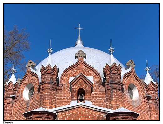 Zbiersk - XIX wieczny cmentarz katolicki, kaplica w stylu mauretaskim