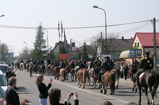 Gliwice Ostropa.Procesja konna