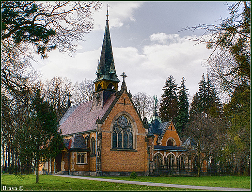 KOCIӣEK W PARKU STAREGO ZAMKU W WIERKLACU 1896-1897