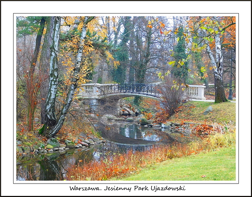 Warszawa. Jesienny Park Ujazdowski