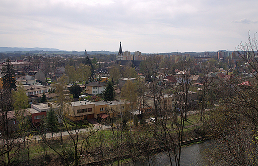 Widok na Czeski Cieszyn z Gry Zamkowej.