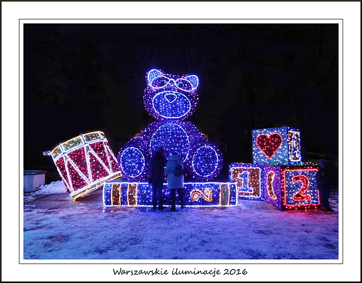 Warszawskie iluminacje 2016. Mariensztat
