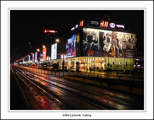 Warszawa noc. DT Centrum