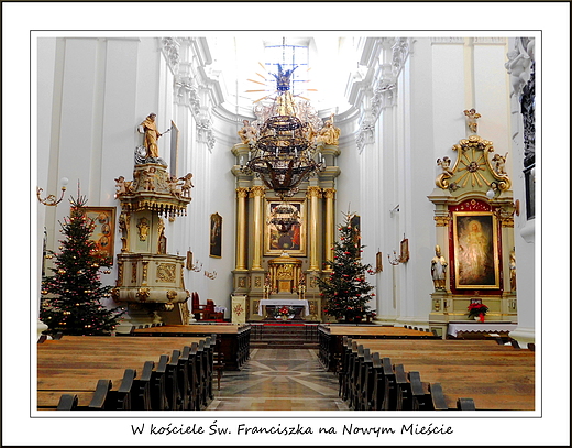Warszawa. W kociele w. Franciszka na Nowym Miecie
