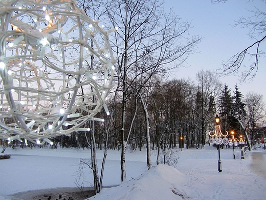 Park Dernaowiczw w zimowej szacie