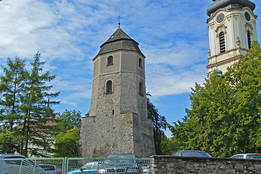 Strzelce Opolskie - Baszta, obecnie dzwonnica kościelna