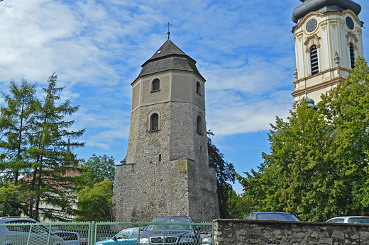 Strzelce Opolskie - Baszta, obecnie dzwonnica kocielna