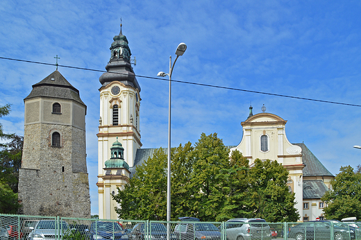 Strzelce Opolskie - Koci pw.  w. Wawrzyca i Baszta