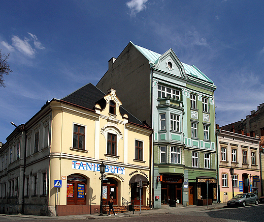 Cieszyn. Ulica Gboka i jej pikne kamienice.