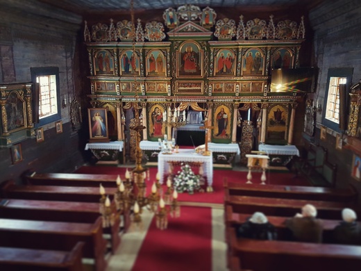 Cerkiew w Andrzejwce - zabytkowy ikonostas