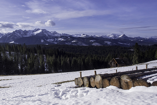 widok na Tatry z Godwki