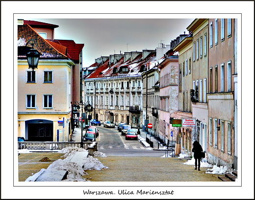 Warszawa. Ulica Mariensztat