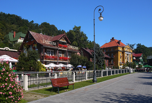 Krynica Zdrj- fragment uzdrowiska.