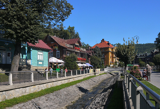 Krynica Zdrj- fragment uzdrowiska.