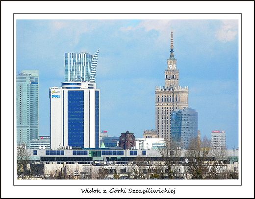 Warszawa. Widok z Grki Szczliwickiej