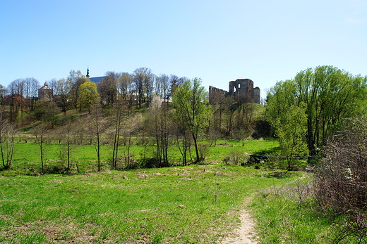 Bodzentyn. Widok znad Psarki.