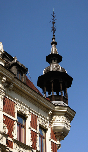 Cieszyn. Wieyczka na jednej z zabytkowych kamienic przy ul. Sienkiewicza.